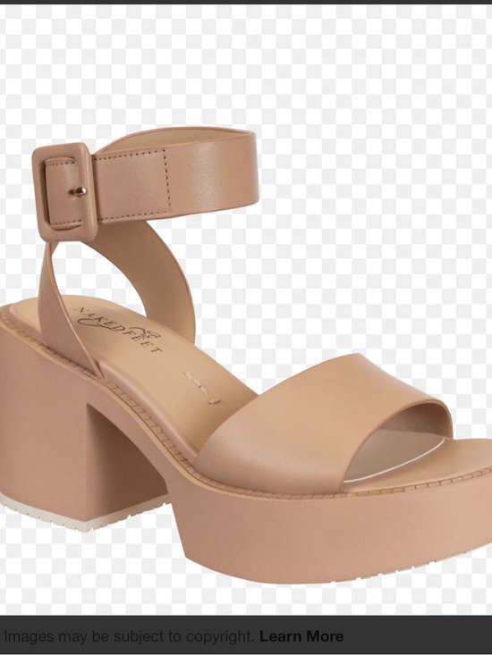 Naked Feet Shoes - Naked Feet Iconoclost  Rosette Block Heel Sandal with Ankle Strap
